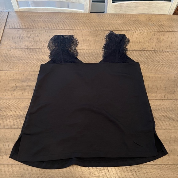 Black Lace Tank Top - Picture 2 of 3